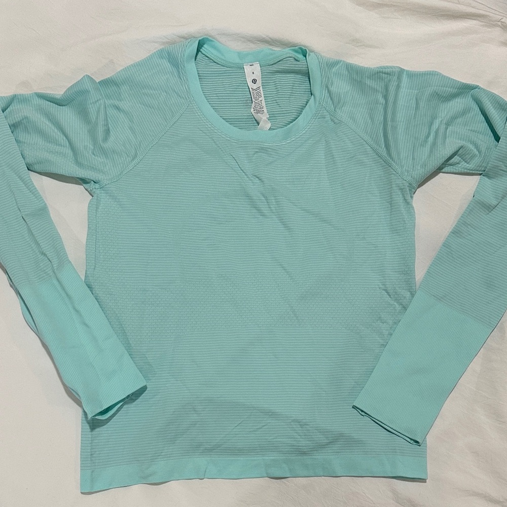 Women's Lulu Swiftly Tech L/S Shirt 2.0 Ideal Mint Long Sleeve Top